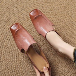 Damskie Klapki Typu Slip-On Z Amortyzowana Wkladka I Odkrytymi Plecami