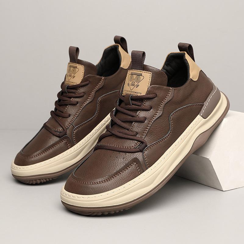 Męskie Sneakersy z Amortyzowaną Wkładką, Wyściełanym Kołnierzem i Gumową Podeszwą
