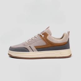 Męskie Sneakersy Patchworkowe z Amortyzowaną Wkładką i Sznurowaniem