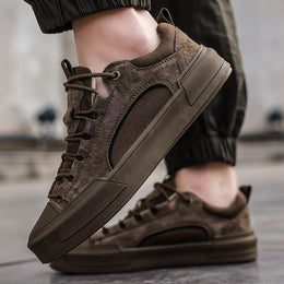 Męskie Sneakersy z Oddychającymi Wstawkami i Wytrzymałą Podeszwą