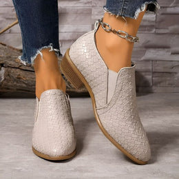 Damskie Buty Typu Oxford Na Niskim Obcasie, Wegańskie, Klasyczne, Czarne
