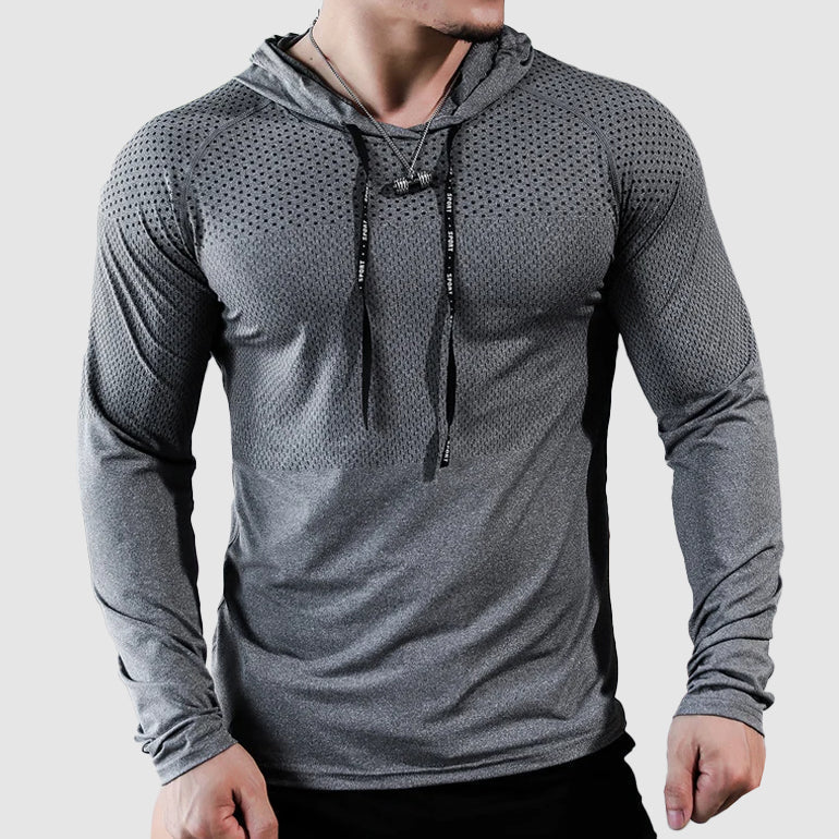 Męska Bluza Treningowa Slim Fit Szybkoschnąca Hoodie