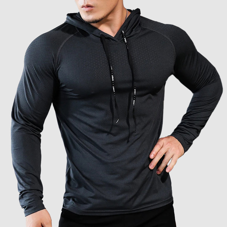 Męska Bluza Treningowa Slim Fit Szybkoschnąca Hoodie