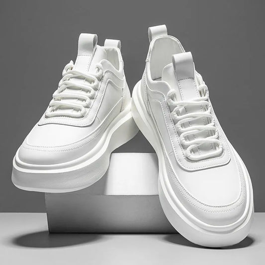 Męskie Sneakersy Podwyższająca Wkładka Gumowa Podeszwa