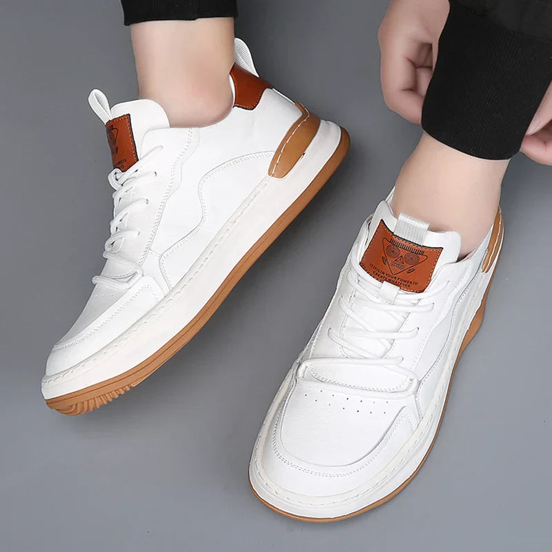 Męskie Sneakersy z Amortyzowaną Wkładką, Wyściełanym Kołnierzem i Gumową Podeszwą