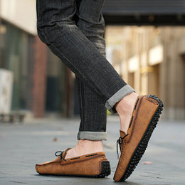 Mokasyny Męskie Slip-On Mokasyny Z Gumową Podeszwą