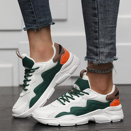 Damskie Buty Do Biegania W Stylu Retro Z Warstwową Siateczką I Amortyzowaną Podeszwą