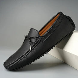 Mokasyny Męskie Slip-On Mokasyny Z Gumową Podeszwą