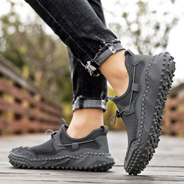 Męskie Sneakersy Trekkingowe z Podeszwą EVA i Wzmocnieniami Ochronnymi