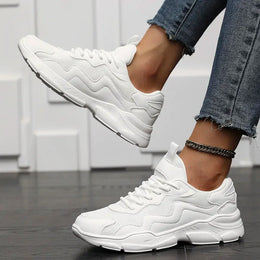 Damskie Buty Do Biegania W Stylu Retro Z Warstwową Siateczką I Amortyzowaną Podeszwą