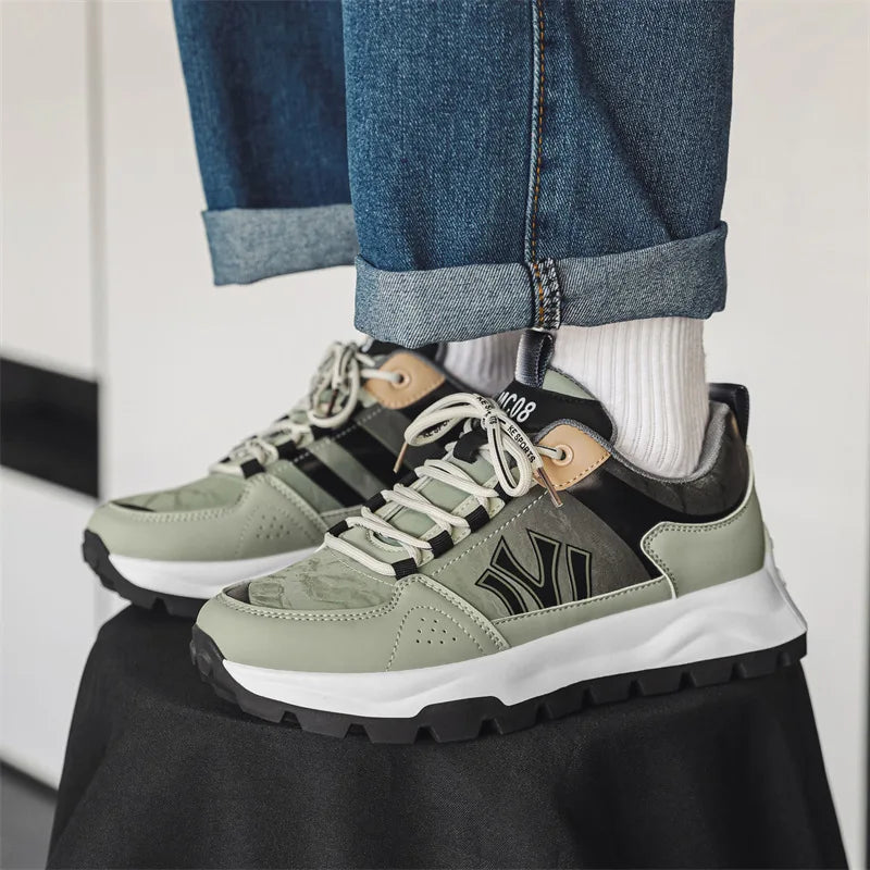 Męskie Sneakersy z Amortyzowaną Wkładką i Wytrzymałą Podeszwą