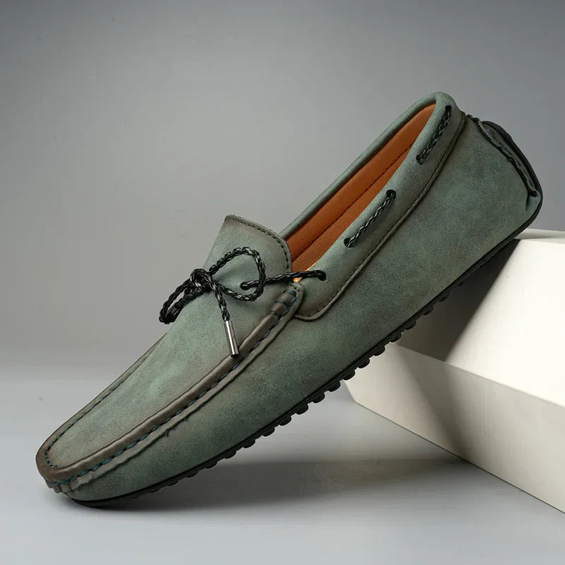 Mokasyny Męskie Slip-On Mokasyny Z Gumową Podeszwą
