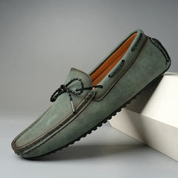 Mokasyny Męskie Slip-On Mokasyny Z Gumową Podeszwą