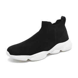 Męskie Sneakersy w Stylu Skarpety z Dzianinową Cholewką i Antypoślizgową Podeszwą