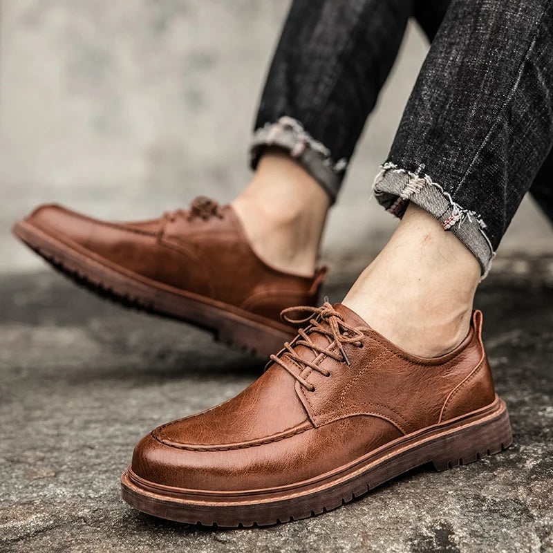 Męskie Sneakersy Minimalistyczna Sylwetka Teksturowane Wykończenie