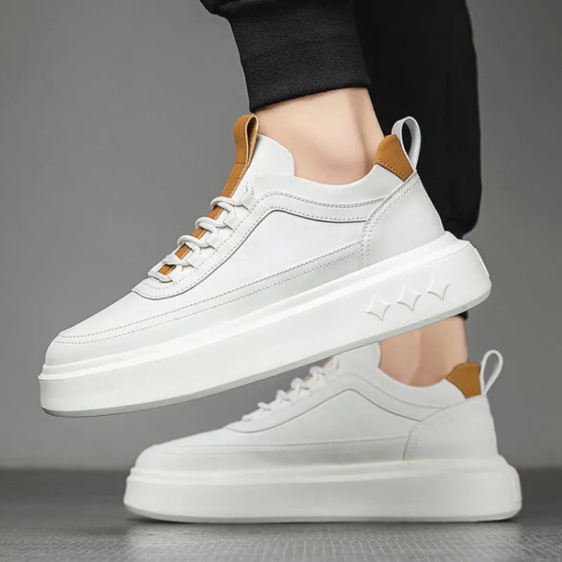 Męskie Sneakersy Podwyższająca Wkładka Gumowa Podeszwa