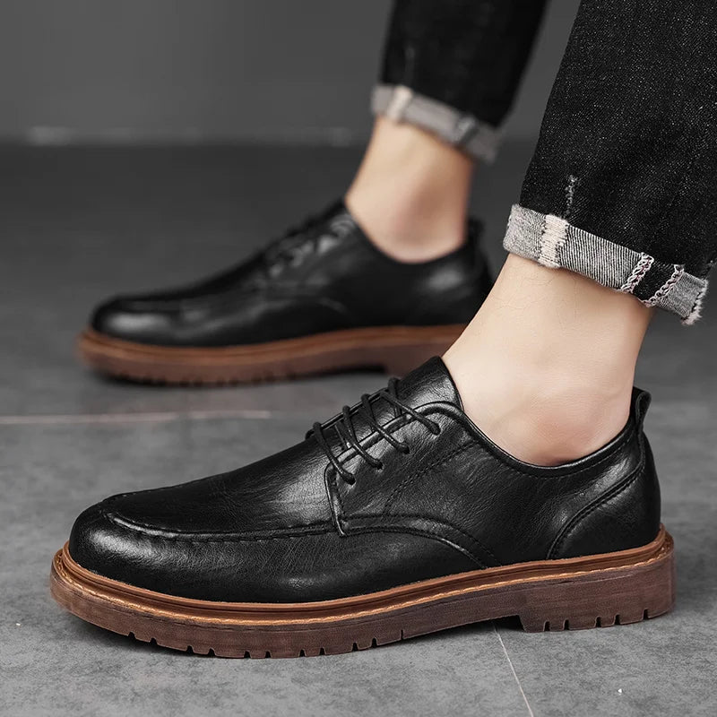 Męskie Sneakersy Minimalistyczna Sylwetka Teksturowane Wykończenie