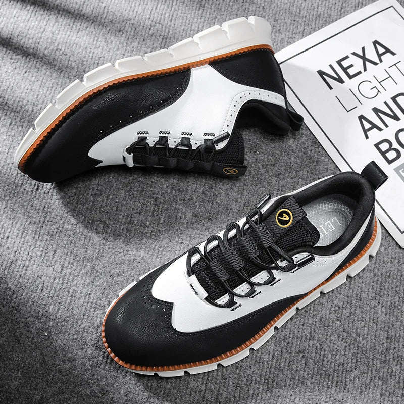 Męskie Buty Oxford Ze Sznurowaniem I Wkładką Memory Foam