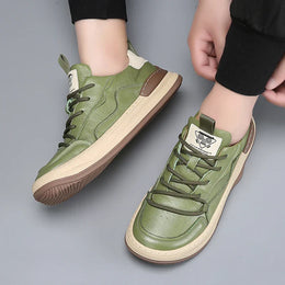 Męskie Sneakersy z Amortyzowaną Wkładką, Wyściełanym Kołnierzem i Gumową Podeszwą