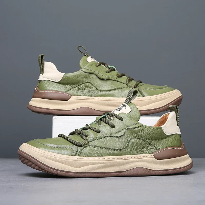 Męskie Sneakersy z Amortyzowaną Wkładką, Wyściełanym Kołnierzem i Gumową Podeszwą