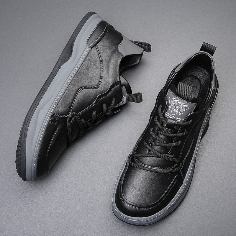 Męskie Sneakersy z Amortyzowaną Wkładką, Wyściełanym Kołnierzem i Gumową Podeszwą