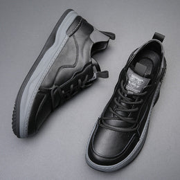 Męskie Sneakersy z Amortyzowaną Wkładką, Wyściełanym Kołnierzem i Gumową Podeszwą