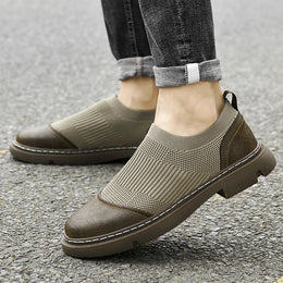 Męskie Buty Ręcznie Wykonane z Oddychającą Cholewką z Siatki