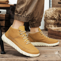 Męskie Sneakersy Wysokie z Amortyzowaną Wkładką i Antypoślizgową Podeszwą