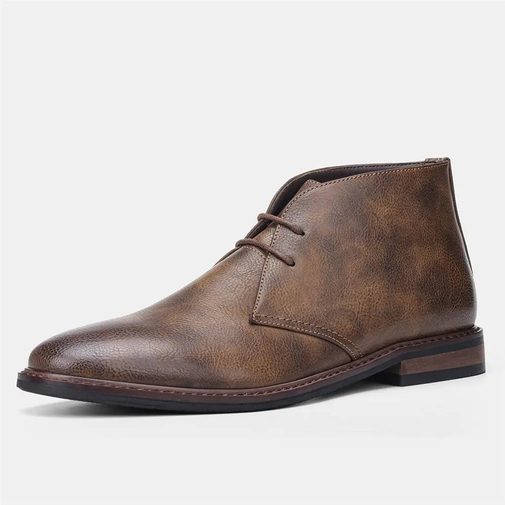 Męskie Buty Typu Chukka Szyte Ręcznie Z Amortyzowaną Wkładką I Gumową Podeszwą Zewnętrzną