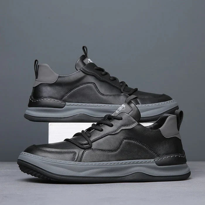 Męskie Sneakersy z Amortyzowaną Wkładką, Wyściełanym Kołnierzem i Gumową Podeszwą