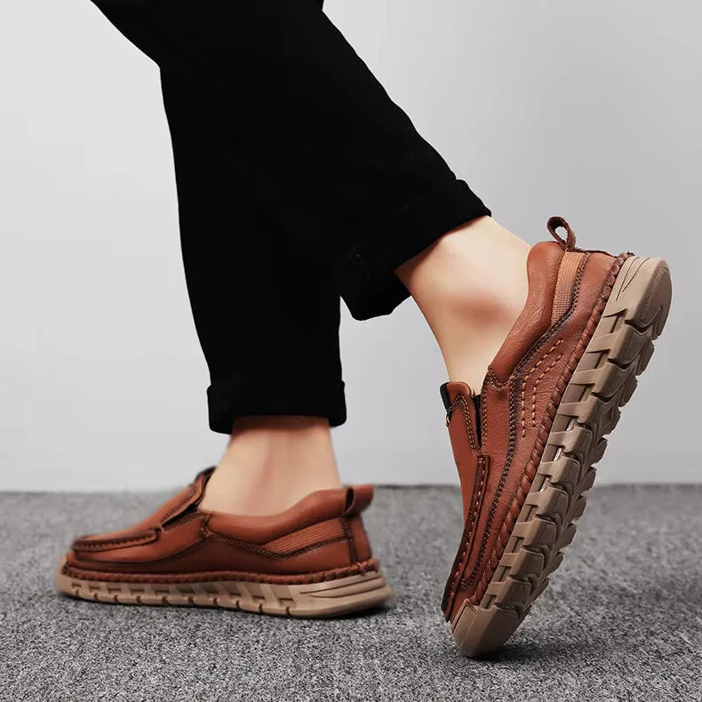 Męskie Buty Wsuwane z Amortyzowaną Wkładką i Elastyczną Podeszwą
