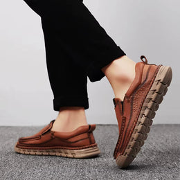 Męskie Buty Wsuwane z Amortyzowaną Wkładką i Elastyczną Podeszwą
