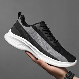 Męskie Buty Treningowe z Wsparciem Łuku Stopy i Oddychającą Cholewką z Siatki