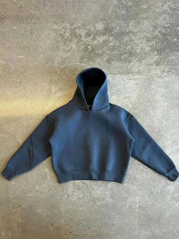 Męski Jesienny Dres Dwuczęściowy Z Bluzą Z Kapturem I Spodniami Jogger O Oversize'owym Kroju