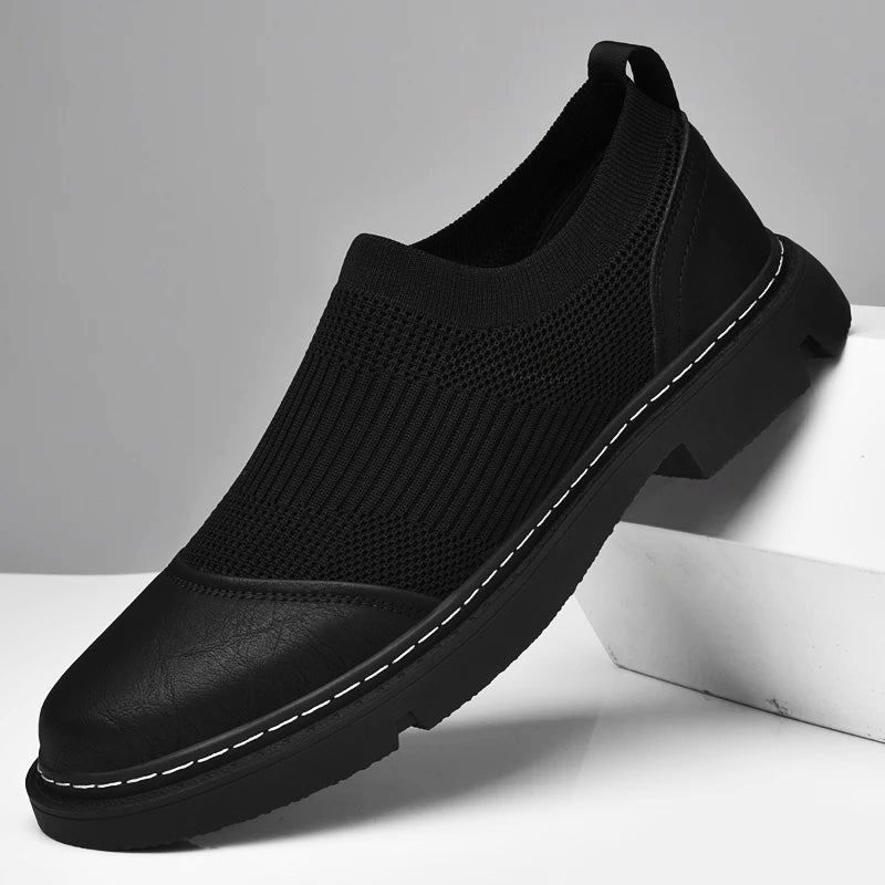 Męskie Buty Ręcznie Wykonane z Oddychającą Cholewką z Siatki