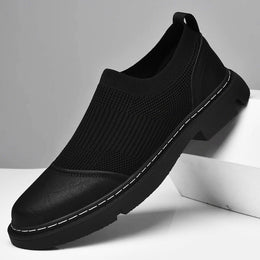 Męskie Buty Ręcznie Wykonane z Oddychającą Cholewką z Siatki