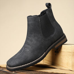 Męskie Botki Typu Chelsea Slip-On Z Antypoślizgową Podeszwą
