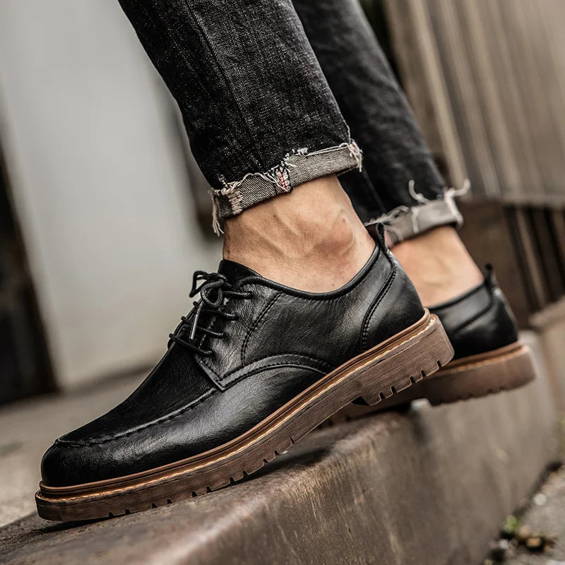 Męskie Sneakersy Minimalistyczna Sylwetka Teksturowane Wykończenie