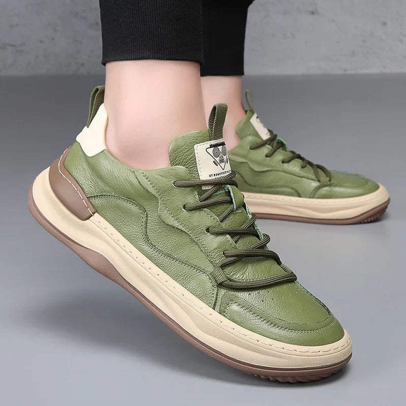 Męskie Sneakersy z Amortyzowaną Wkładką, Wyściełanym Kołnierzem i Gumową Podeszwą