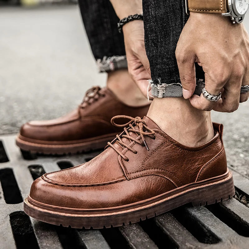 Męskie Sneakersy Minimalistyczna Sylwetka Teksturowane Wykończenie