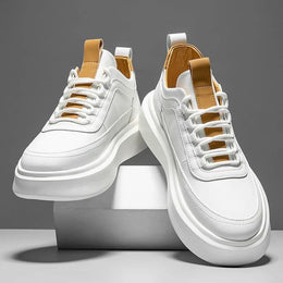 Męskie Sneakersy Podwyższająca Wkładka Gumowa Podeszwa