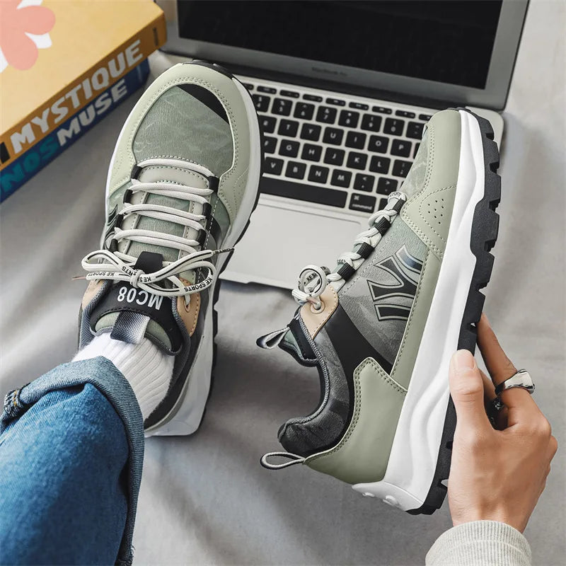 Męskie Sneakersy z Amortyzowaną Wkładką i Wytrzymałą Podeszwą