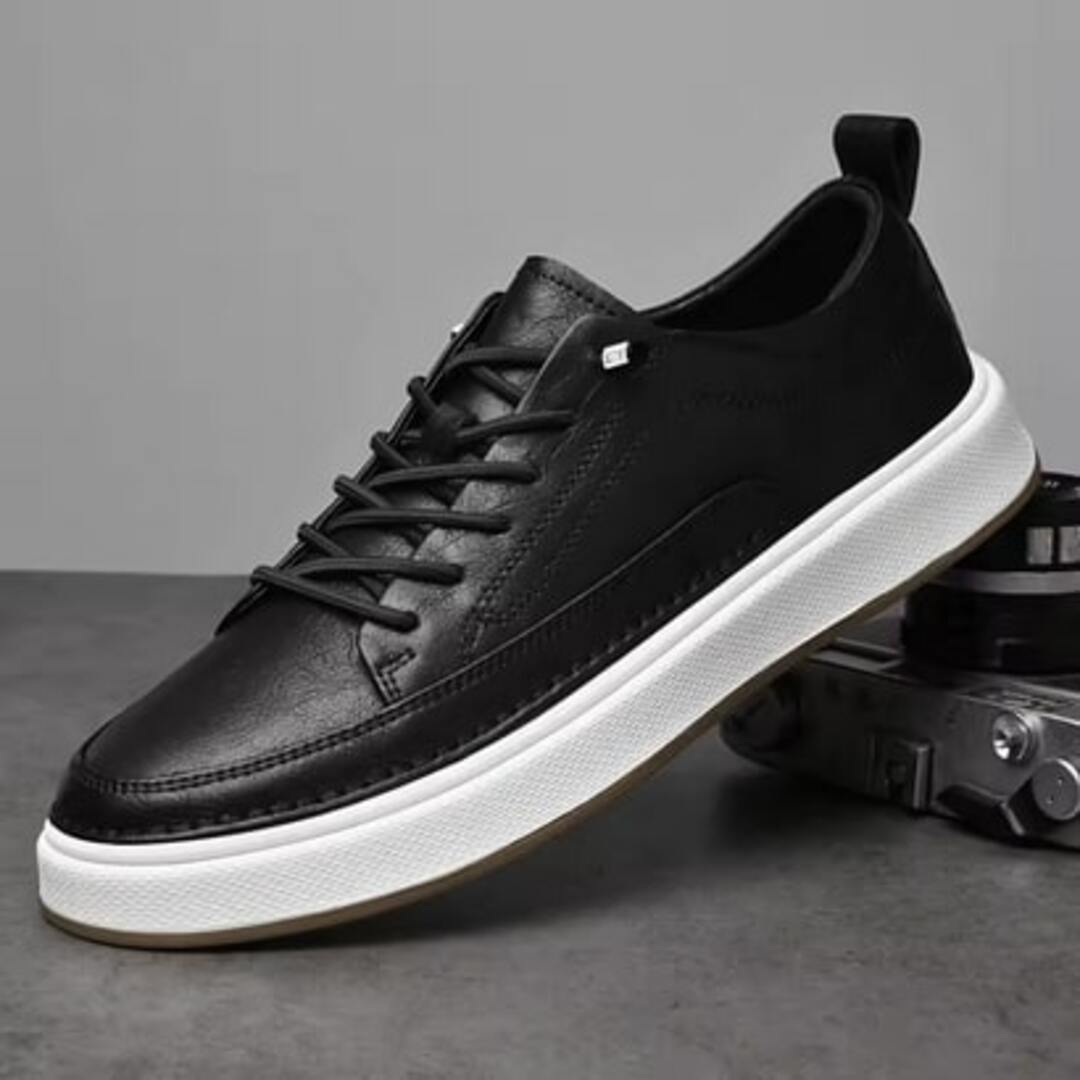Męskie Sneakersy Sznurowane z Eko Zamszu, Amortyzowaną Wkładką i Lekką Podeszwą