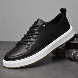 Męskie Sneakersy Sznurowane z Eko Zamszu, Amortyzowaną Wkładką i Lekką Podeszwą