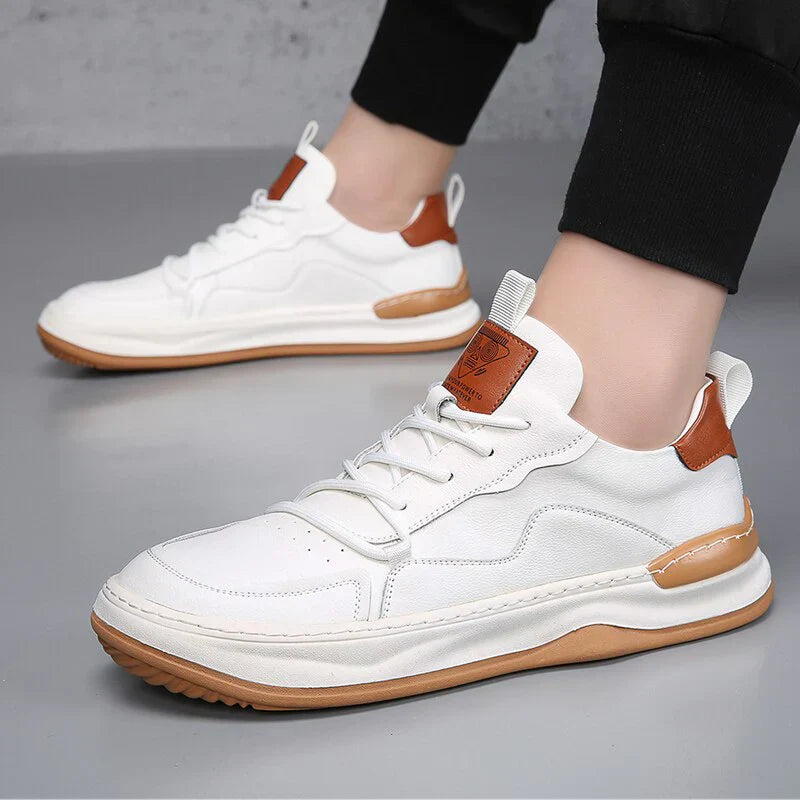 Męskie Sneakersy z Amortyzowaną Wkładką, Wyściełanym Kołnierzem i Gumową Podeszwą