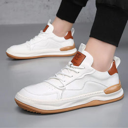 Męskie Sneakersy z Amortyzowaną Wkładką, Wyściełanym Kołnierzem i Gumową Podeszwą