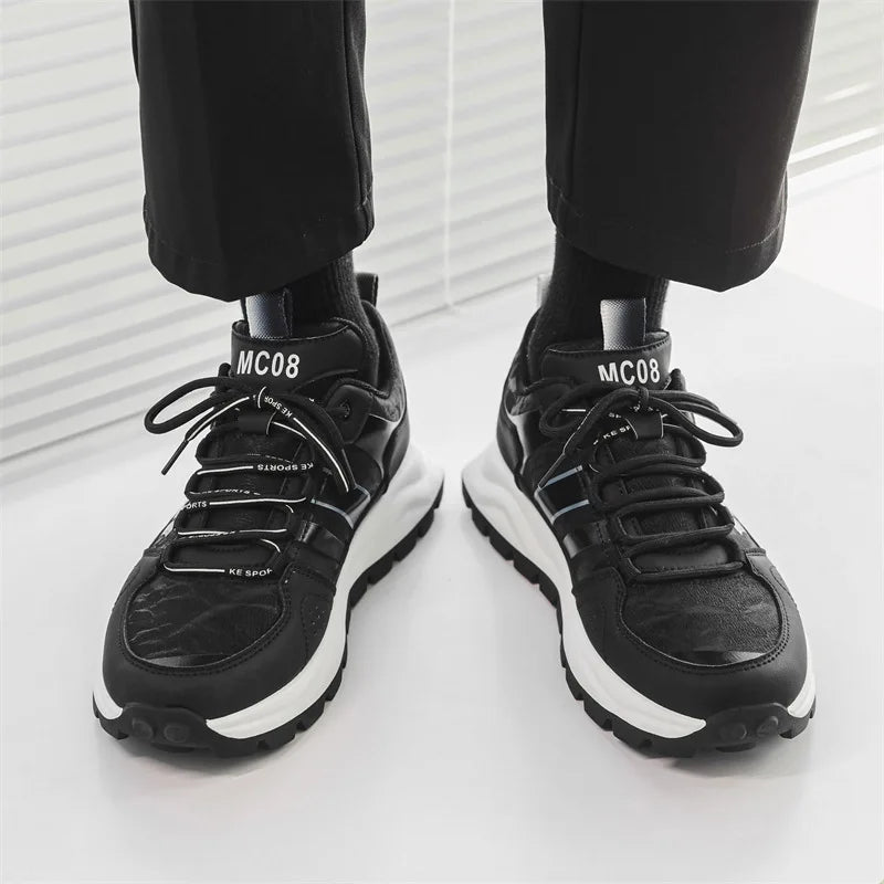Męskie Sneakersy z Amortyzowaną Wkładką i Wytrzymałą Podeszwą