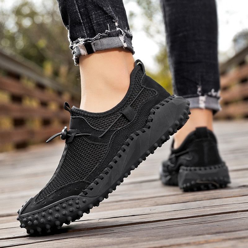 Męskie Sneakersy Trekkingowe z Podeszwą EVA i Wzmocnieniami Ochronnymi