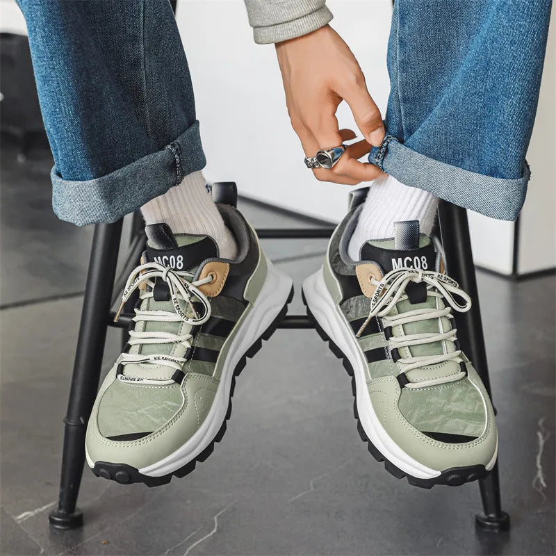 Męskie Sneakersy z Amortyzowaną Wkładką i Wytrzymałą Podeszwą