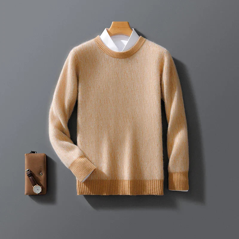 Męski Sweter z Miękką Fakturą i Dopasowanym Krojem